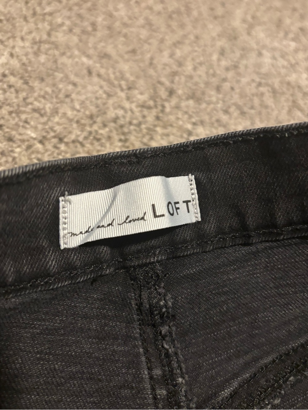 LOFT Black Straight-Leg Women's Jeans - Picture 2 of 6